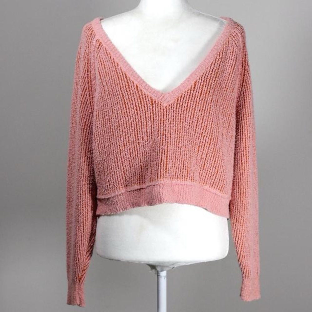 Oversized, Cropped Reversible Sweater